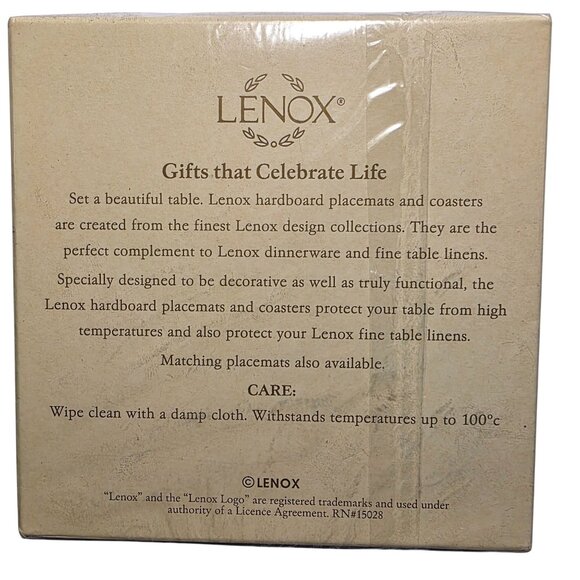 Lenox Coasters Cardinal Bird Set Of 6 Christmas Gift Table decor - Picture 2 of 4